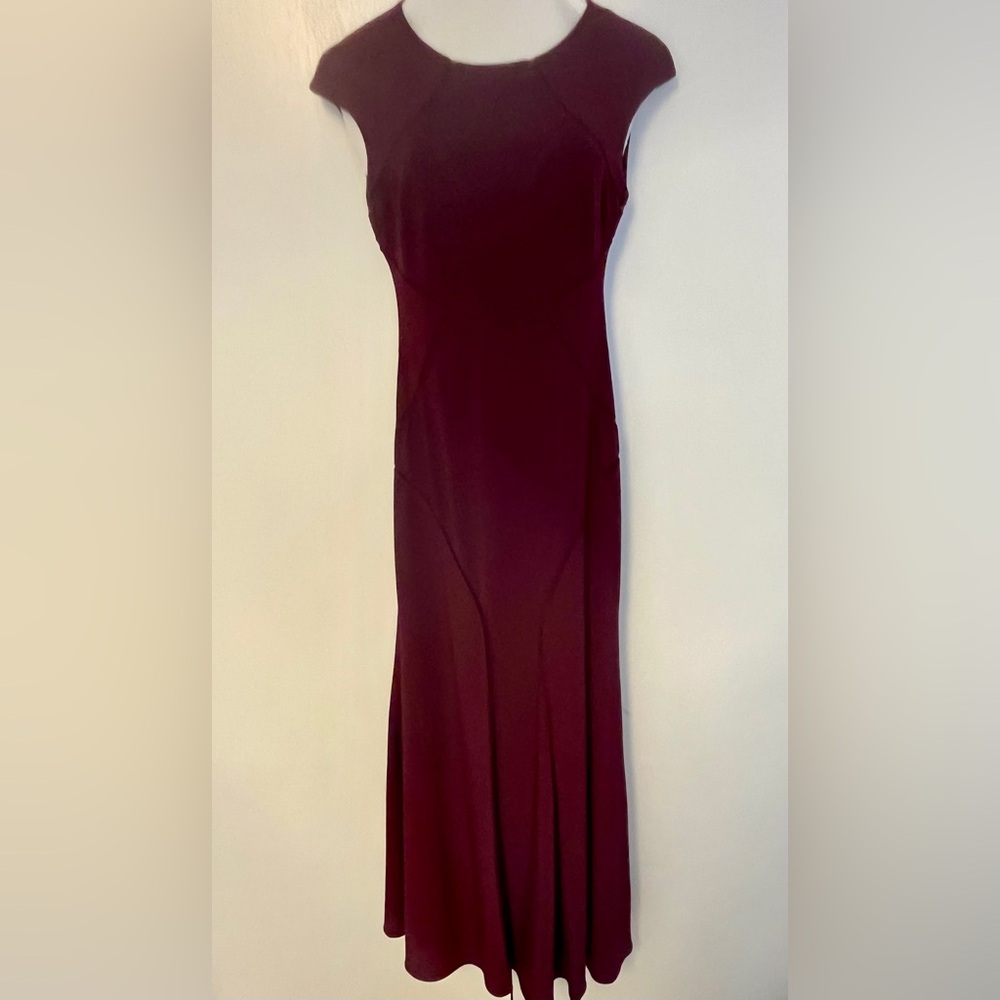 Xscape Elegant Burgundy Trumpet Gown